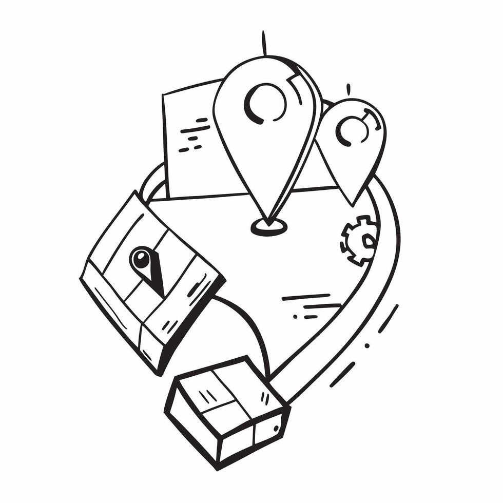 Clean Logistics symbol with copy space for print materials concept as A versatile logistics symbol with ample copy space suitable for print materials like brochures flyers and posters to vector