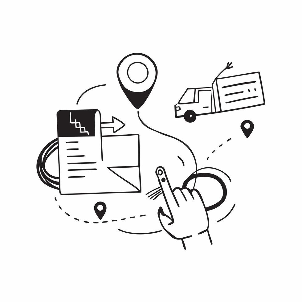Clean Logistics symbol with copy space for promotional materials concept as A versatile logistics symbol with ample copy space suitable for promotional materials like brochures flyers an vector