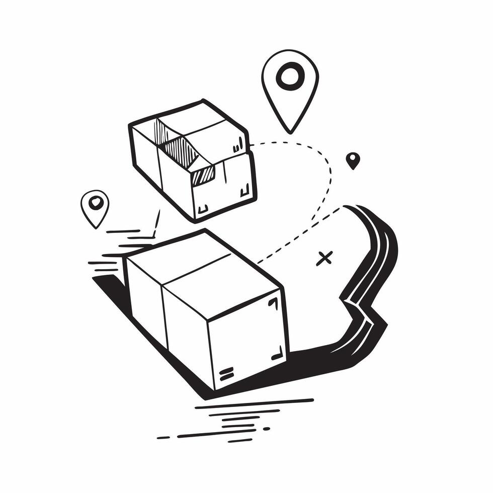 Clean Logistics symbol with copy space for blog headers concept as A sleek logistics symbol with ample copy space perfect for blog headers and articles to visually represent themes of lo vector