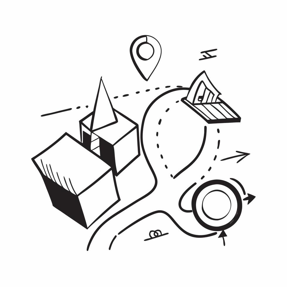Clean Logistics symbol with copy space for educational materials concept as A sleek logistics symbol with ample copy space perfect for creating educational materials and resources that h vector