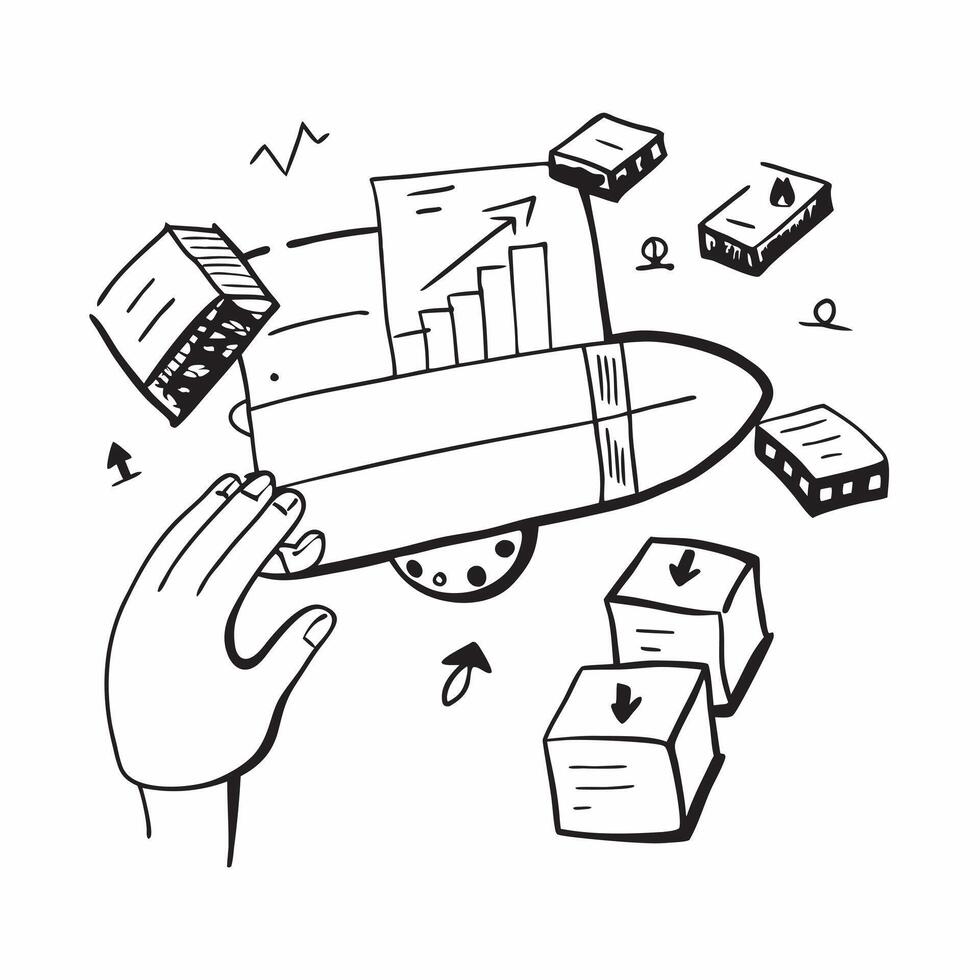 Clean Logistic illustration with copy space for business reports concept as A visually appealing logistic illustration with copy space designed to enhance business reports and presentati Set 4 vector