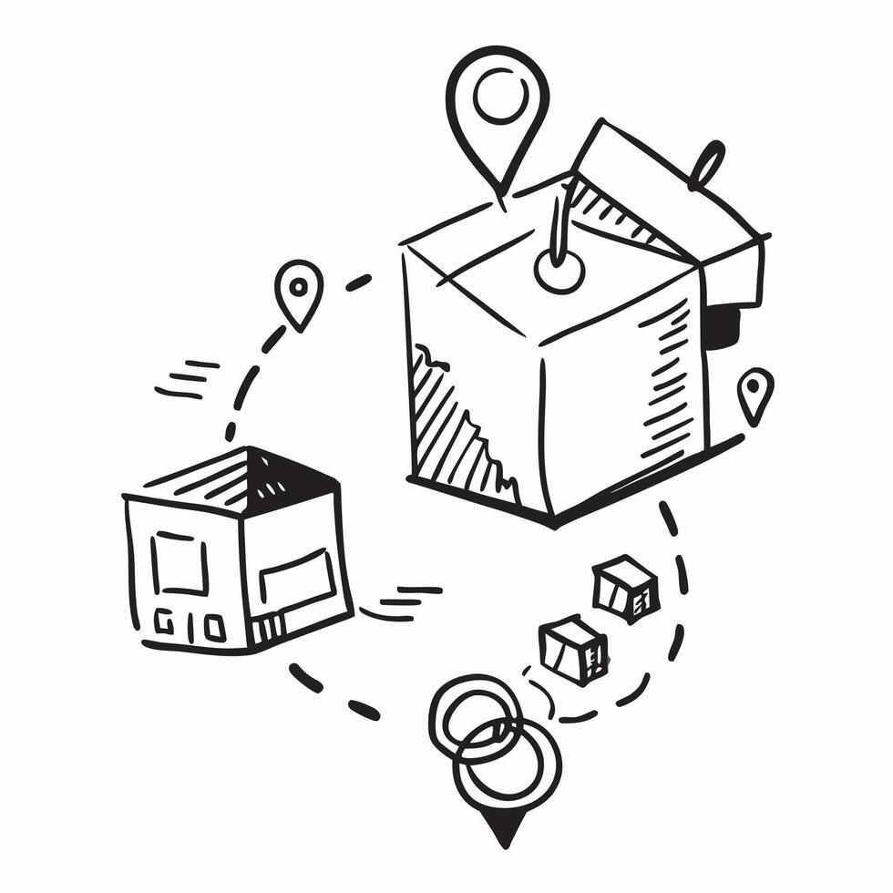 Clean Logistic icon with copy space for infographics concept as An infographic ready logistic icon with copy space designed to convey complex information and supply chain insights in a v vector