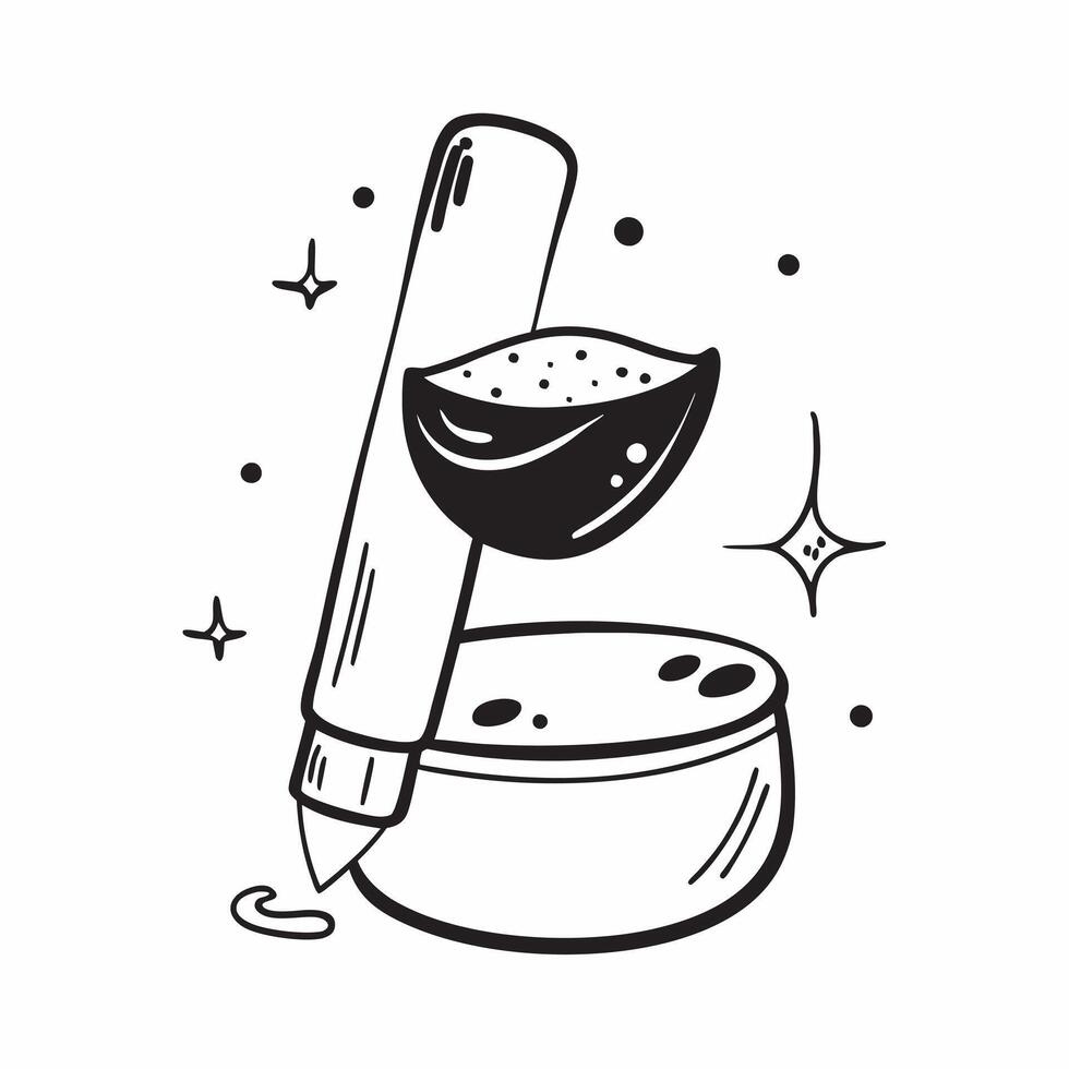 Clean Lip gloss and lip scrub icon with copy space for cosmetic presentations concept as A visually appealing lip gloss and lip scrub icon with ample copy space designed to enhance cosme Set 2 vector