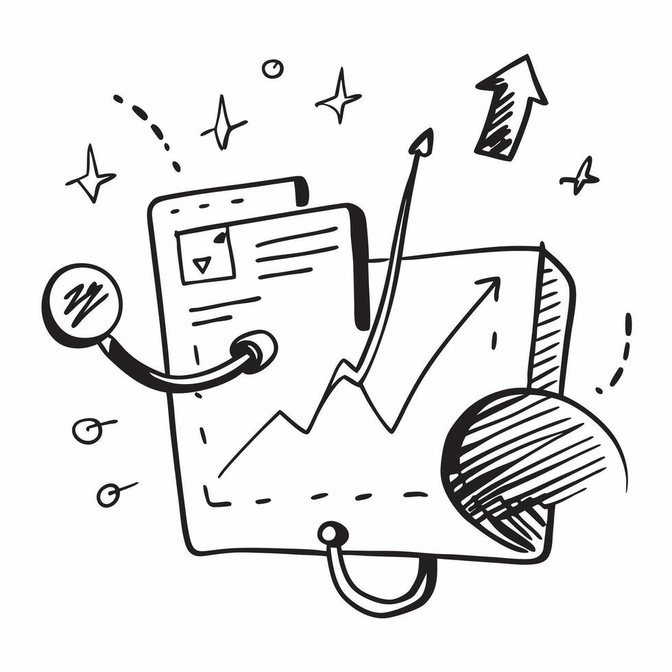 Clean Line chart and trading app icon with space for text and graphics concept as An illustrative line chart and trading app design featuring ample space for both text and graphics perfe vector