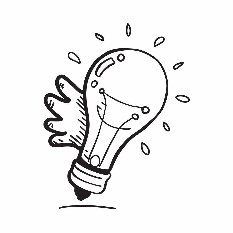 Clean Lightbulb icon with copy space on a gray background concept as A icon image of a lightbulb icon with generous copy space on a gray background ideal for showcasing ideas and innov vector