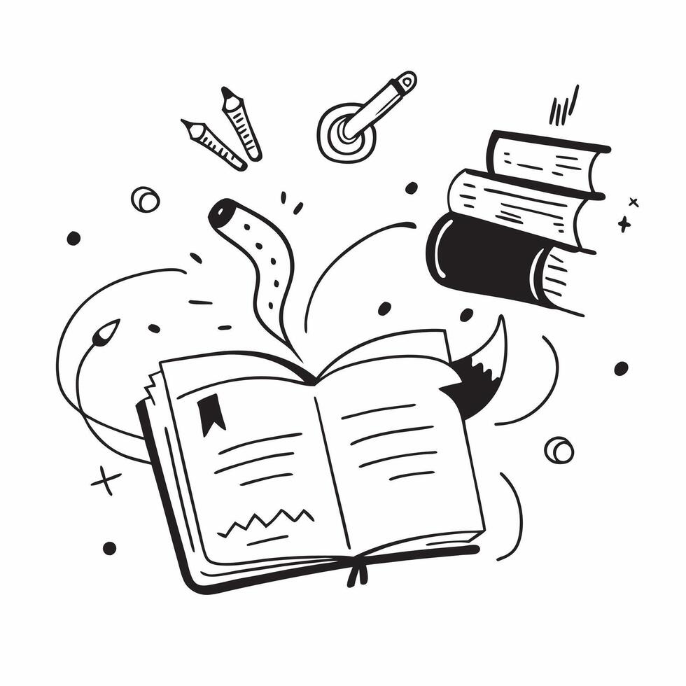 Clean Learning illustration with space for text and graphics concept as An illustrative learning design featuring ample space for both text and graphics perfect for illustrating educatio vector
