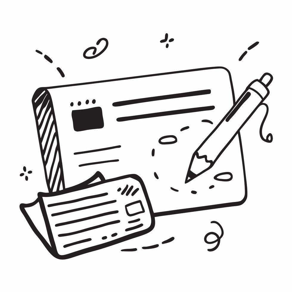 Clean Insurance card and pen icon with copy space for social media posts concept as An illustrative insurance card and pen icon with copy space tailored for social media posts and digita vector