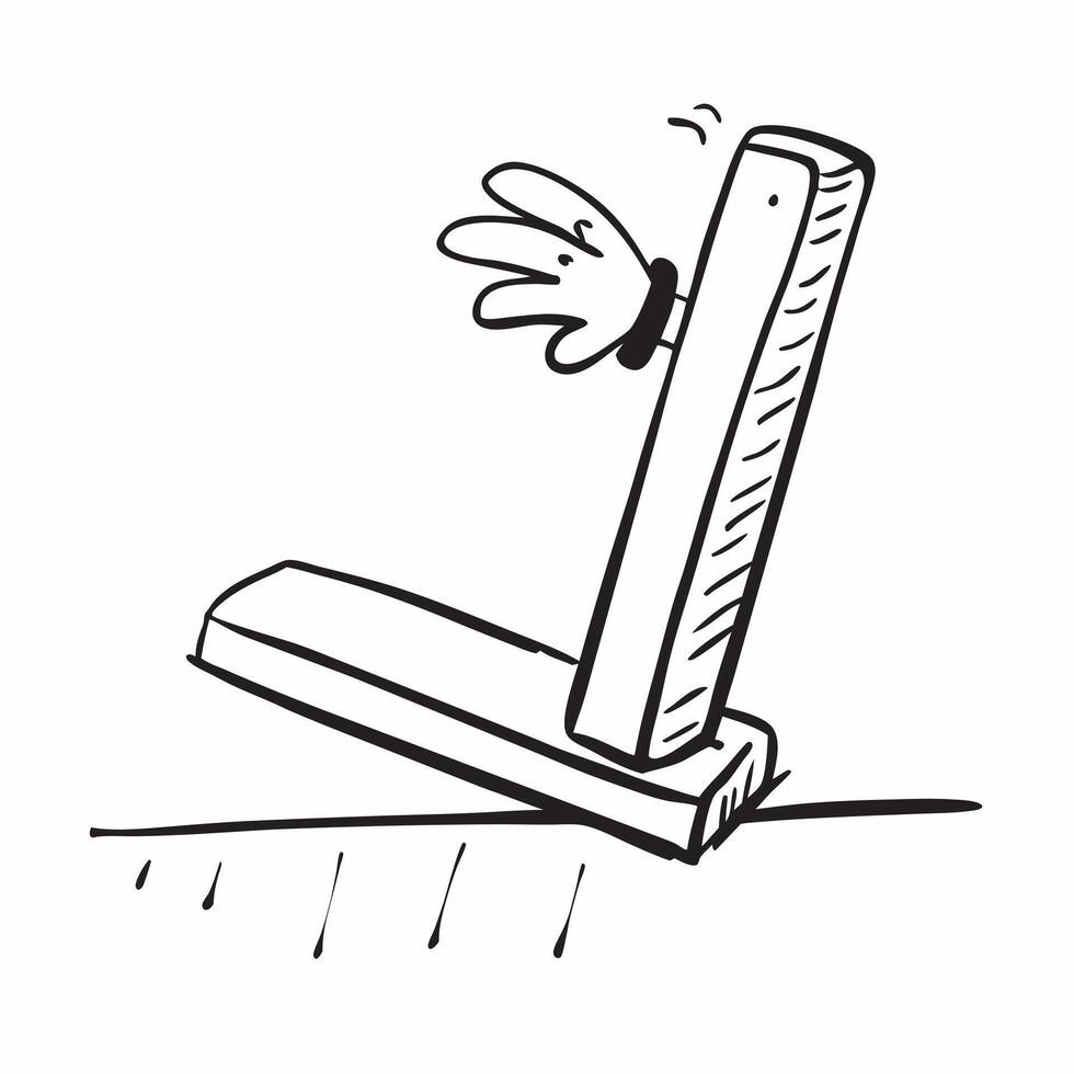 Clean High jump bar and a low jump bar symbolizing challenge and ease with ample space for text concept as A high jump bar and a low jump bar representing high challenge and ease with b vector
