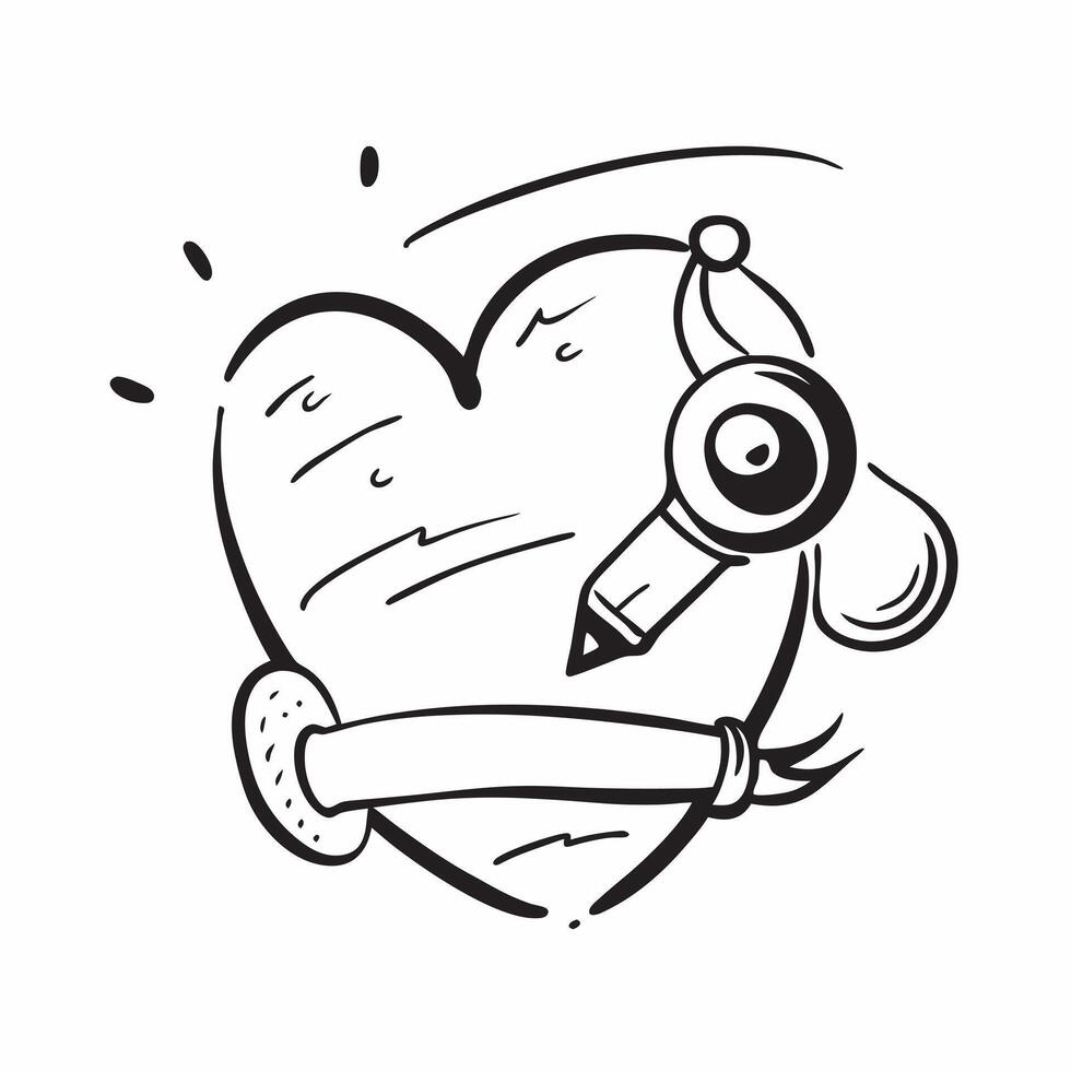 Clean Heart and stethoscope symbolizing health and diagnostics with ample space for text concept as A heart icon and a stethoscope representing the fundamentals of health and diagnostic vector