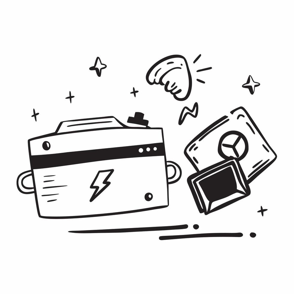 Clean Green energy battery and an electric car symbolizing energy storage and mobility with ample space for text concept as A green energy battery next to an electric car representing t vector