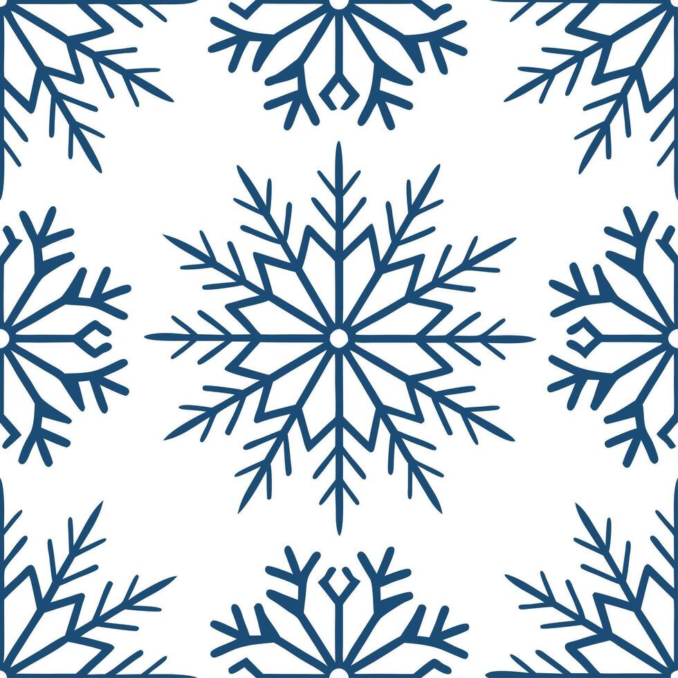 Clean Frosty geometric ice crystal seamless tile pattern with modern winter aesthetics concept as Modern winter aesthetics feature geometric ice crystals and frosty patterns in a seamles vector