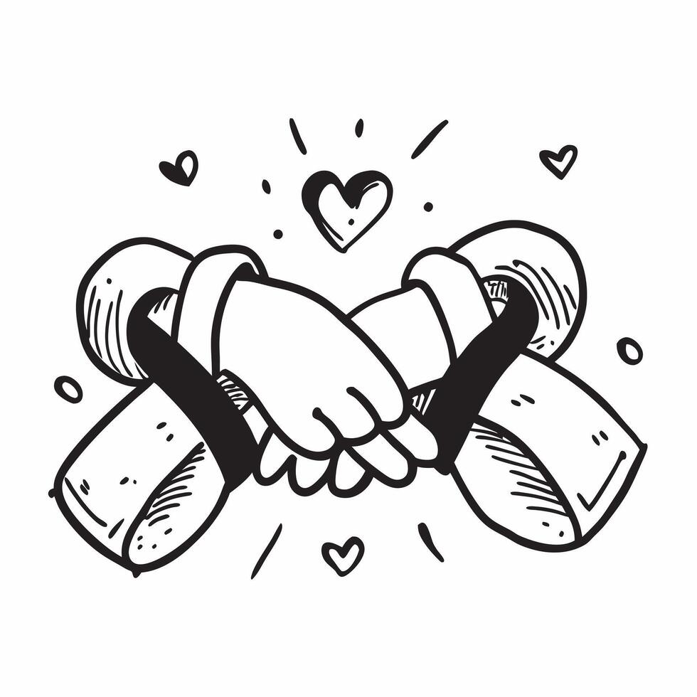 Clean Friendship Bracelet and Heart concept as A friendship bracelet with a heart symbol and ample copy space representing the strong bonds and affection of friendship in Photo Stock Co vector