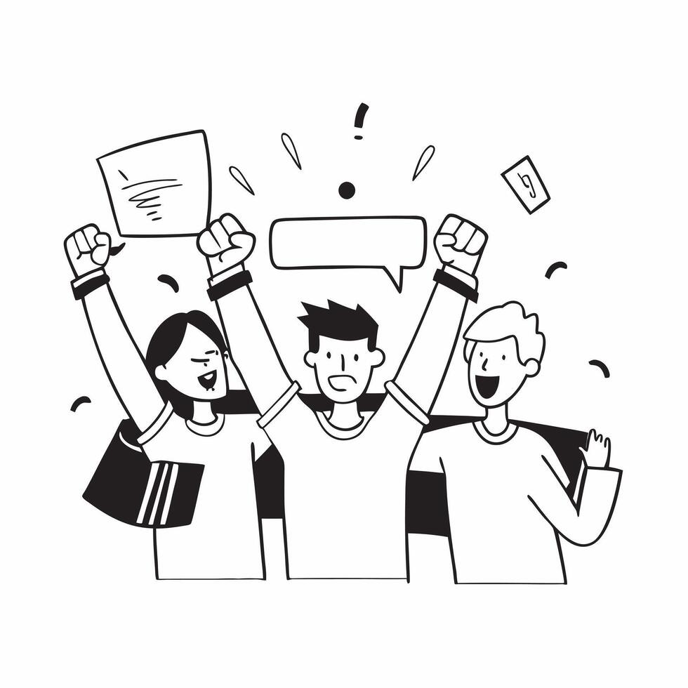 Clean Friends at a Concert and Cheering concept as Friends cheering at a concert with ample copy space symbolizing the excitement and shared experiences in friendship in Photo Stock Con vector