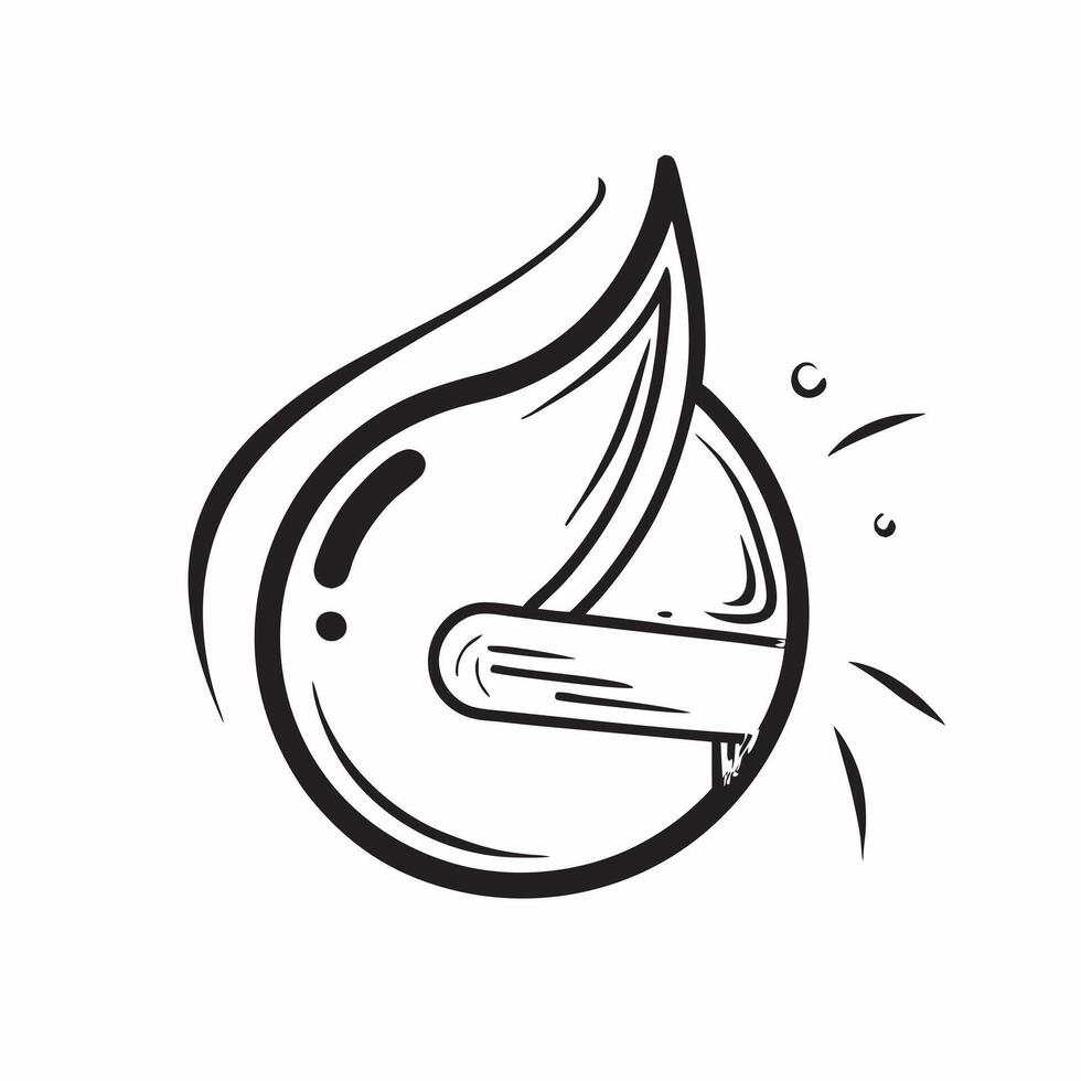 Clean Flat design as Water drop icon with copy space on a minimalist background concept as A image of a water drop icon with generous copy space on a minimalist background ideal f Set 5 vector