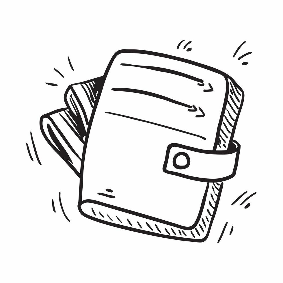 Clean Flat design as Wallet icon with copy space on a white background concept as A image of a wallet icon with generous copy space on a white background ideal for financial plann Set 2 vector