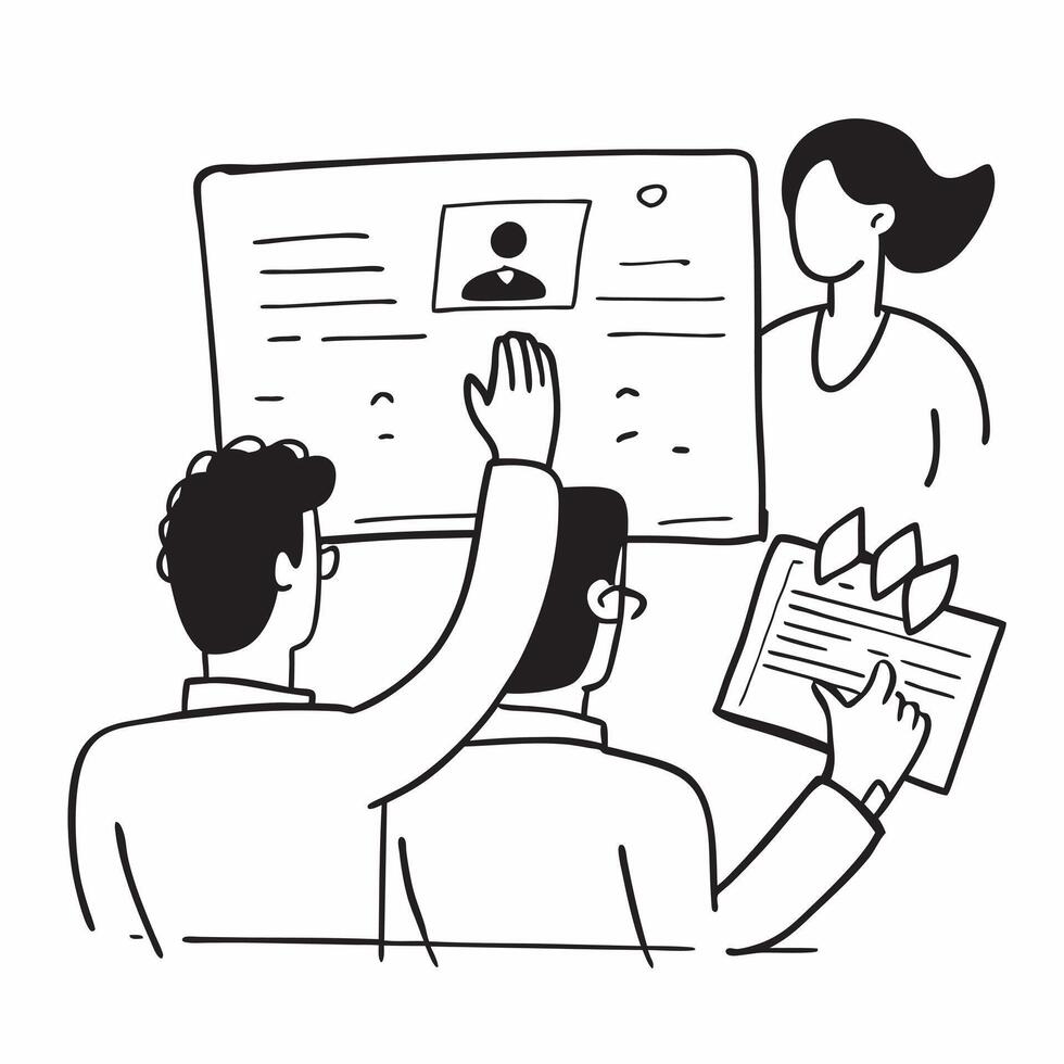 Clean Flat design as Manager conducting a team meeting with visual aids concept as A illustration of a manager conducting a team meeting with visual aids featuring a 3 color schem Set 4 vector