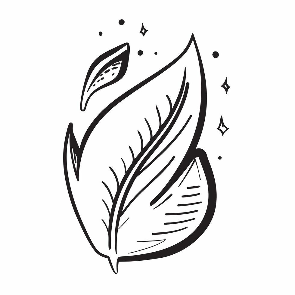 Clean Flat design as Leaf icon with copy space on a white background concept as A image of a leaf icon with generous copy space on a white background ideal for natural health and Set 8 vector