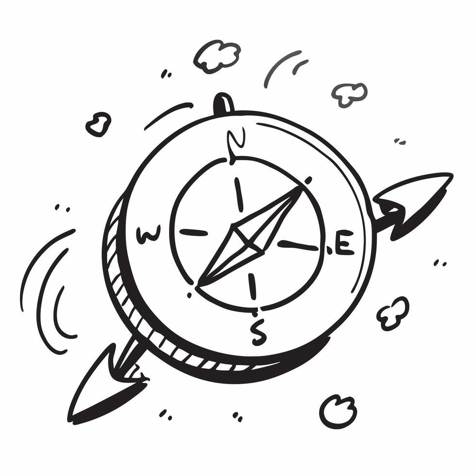 Clean Flat design as Compass icon with copy space on a blue background concept as A icon image of a compass icon with ample copy space on a blue background perfect for travel and navig Set 2 vector