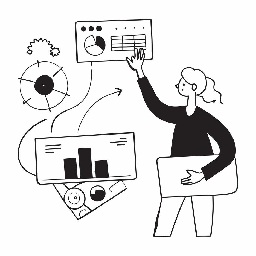 Clean Flat design as Colleagues discussing business strategy in a conference room concept as A icon illustration of colleagues discussing business strategy in a conference room utilizi Set 3 vector