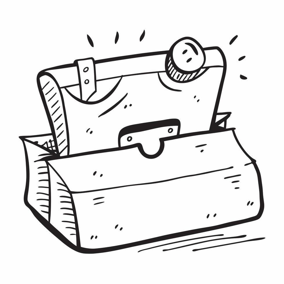 Clean Flat design as Briefcase with copy space on a minimalist background concept as A sleek icon image of a briefcase with ample copy space on a minimalist background perfect for busi Set 2 vector