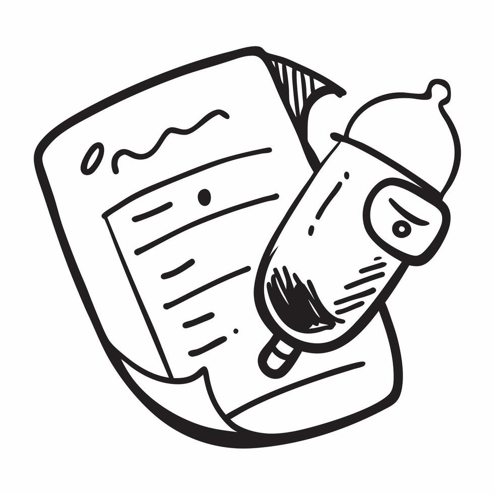 Clean Flat design as Baby bottle icon with copy space on a white background concept as A icon image of a baby bottle icon with generous copy space on a white background perfect for new vector