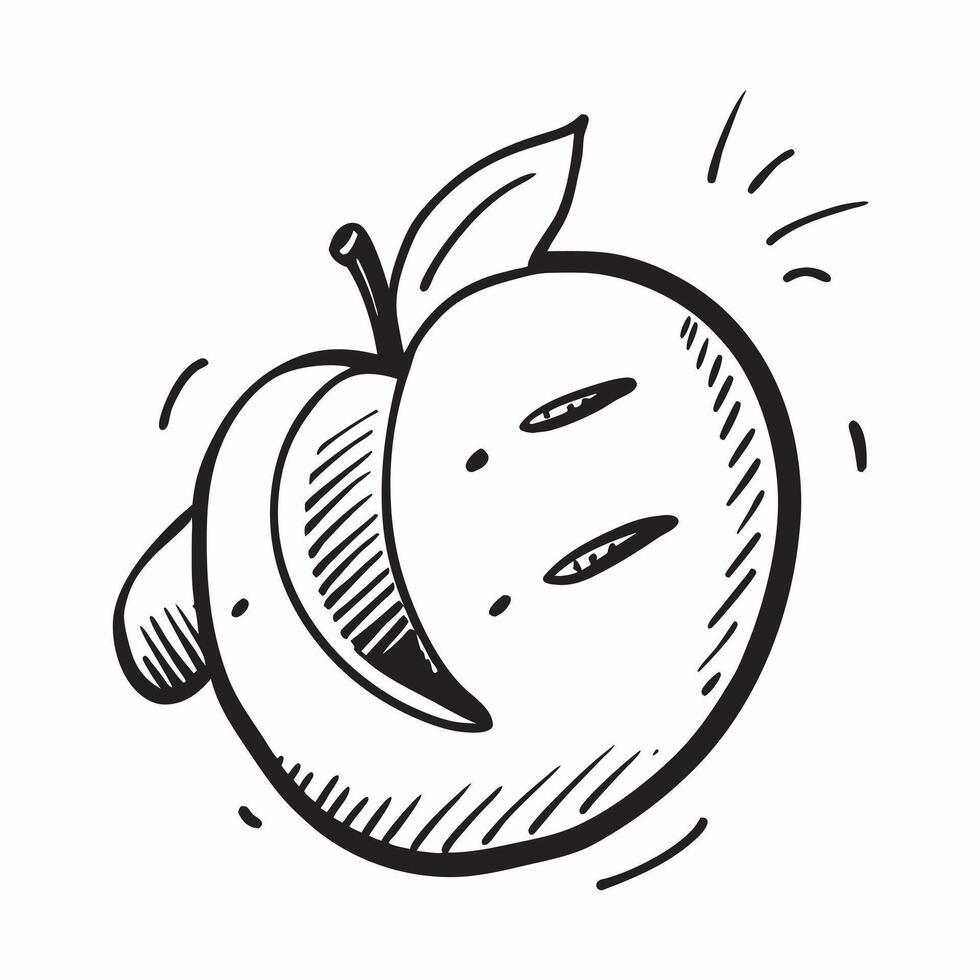 Clean Flat design as Apple icon with copy space on a white background concept as A icon image of an apple icon with generous copy space on a white background ideal for promoting health Set 2 vector