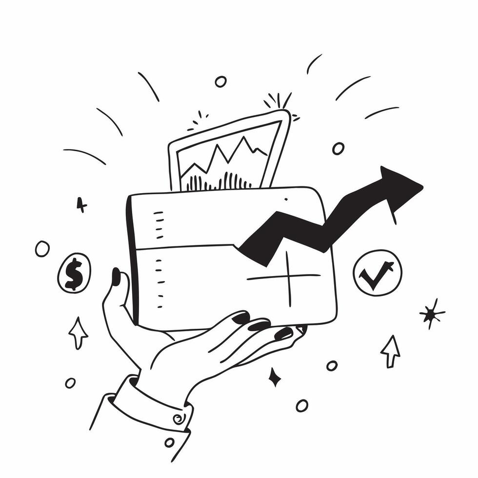 Clean Financial growth illustration with blank area for customizable text concept as A creative depiction of a financial growth illustration featuring a blank area for customizable text vector