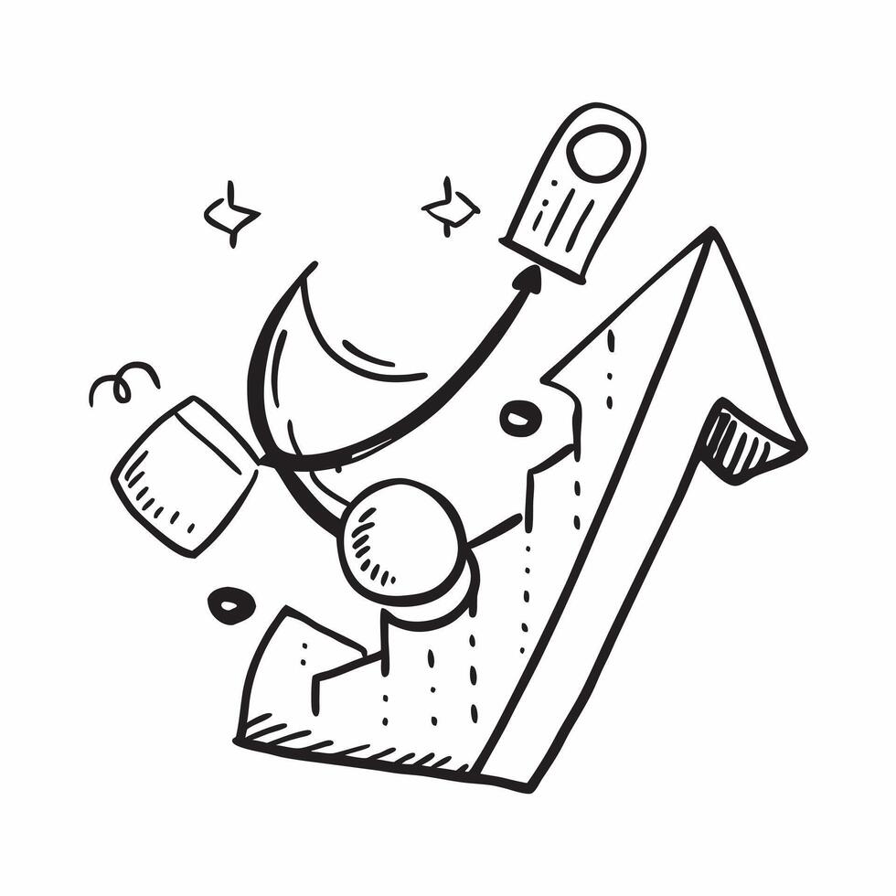 Clean Financial growth icon with copy space on white background concept as A icon illustration of a financial growth icon with ample copy space on a white background perfect for financ vector