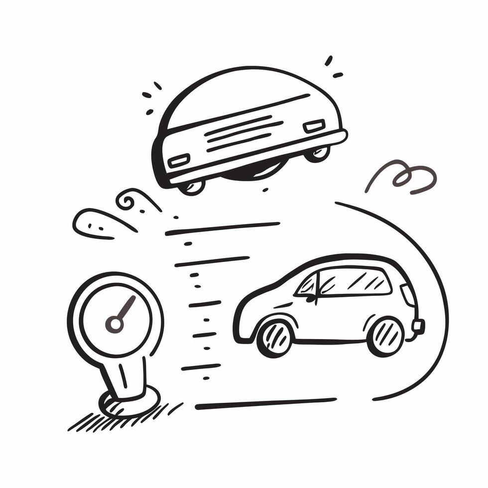 Clean EV car with a power gauge symbolizing energy monitoring with ample space for text concept as An EV car with a power gauge representing the monitoring of energy levels and efficien vector
