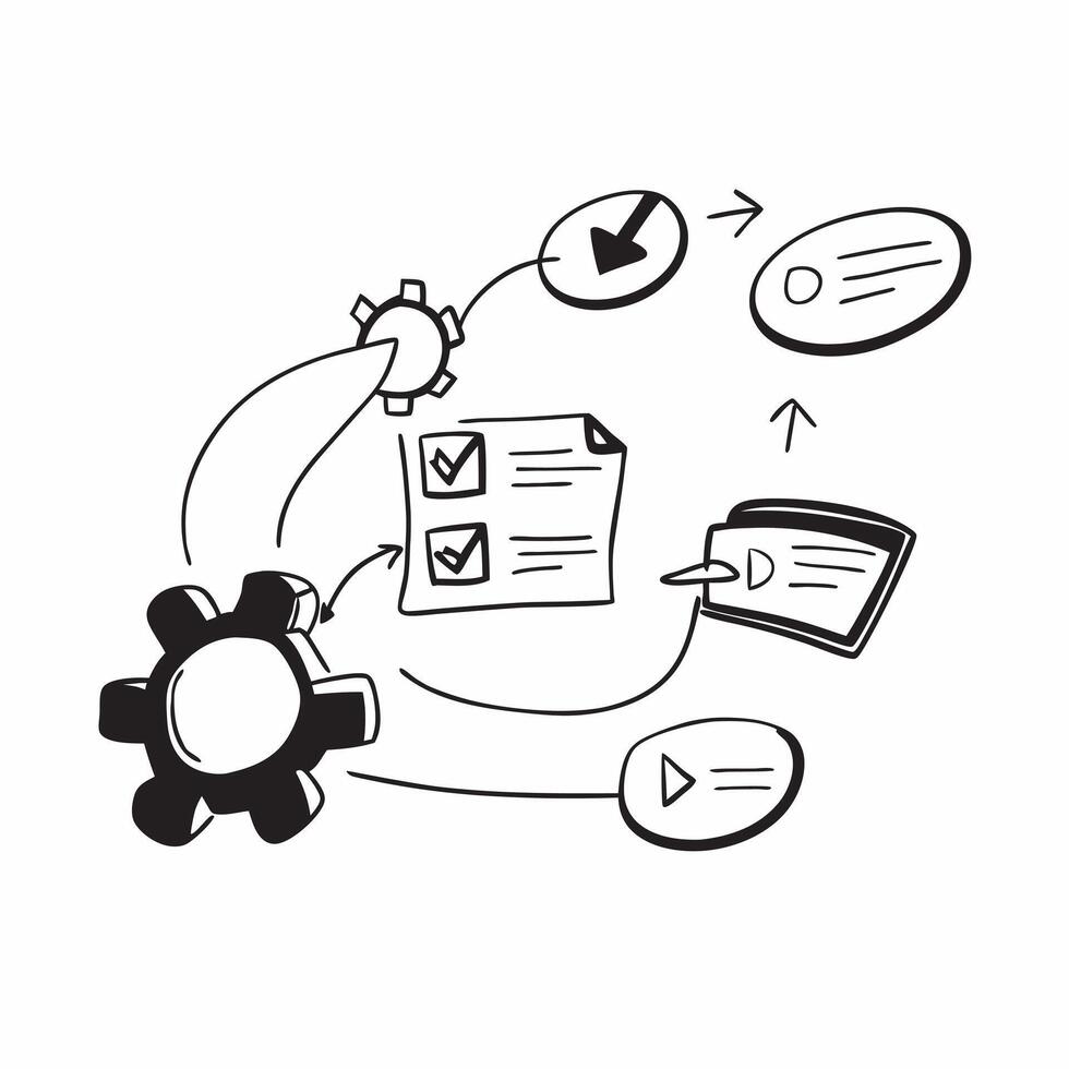 Clean ERP system and data flow icon with space for text and icons on a gray background concept as A versatile ERP system and data flow icon featuring space for both text and icons on a c vector