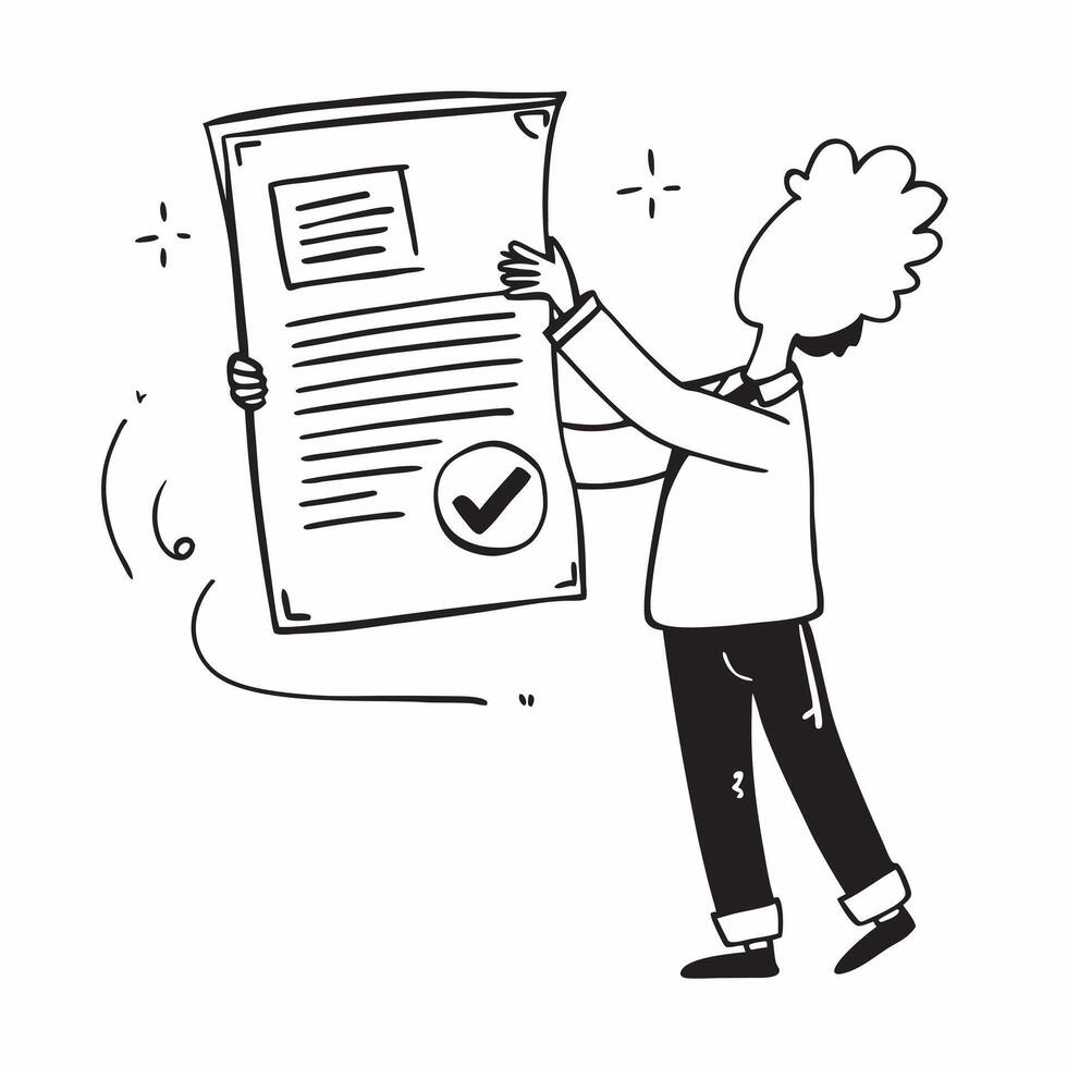 Clean Engineer with a circuit board and a patent certificate representing dreams of technological success with ample space for text concept as An engineer holding a circuit board and a vector