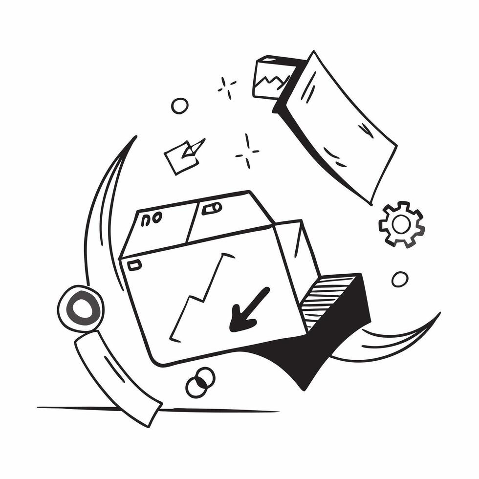 Clean Digital transformation symbol with copy space for project planning concept as An artistic rendering of a digital transformation symbol with spacious copy space suitable for project Set 11 vector