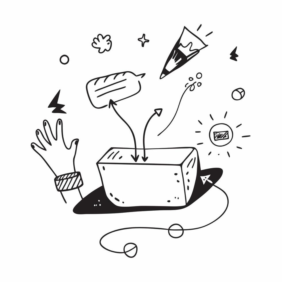 Clean Digital transformation illustration with blank area for customizable text concept as A creative depiction of a digital transformation illustration featuring a blank area for custom Set 2 vector