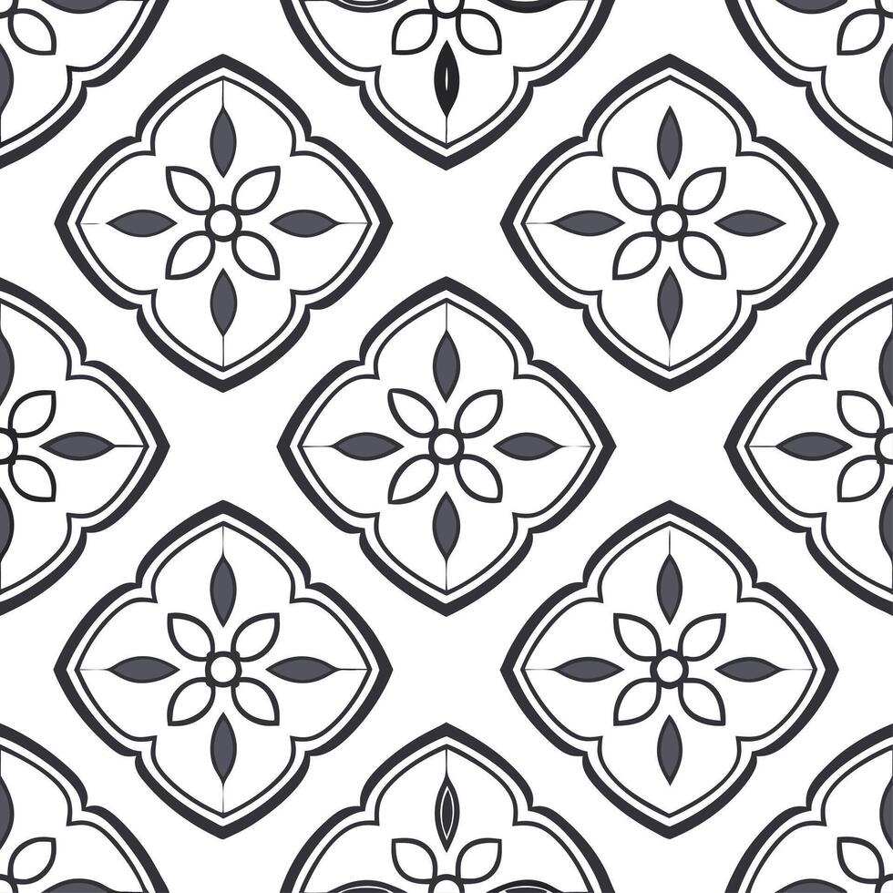 Clean Design seamless pattern with vintage frames ornate tiles isolated elements white background for elegant branding concept as Classic ornamental frame patterns merge with timeless t vector