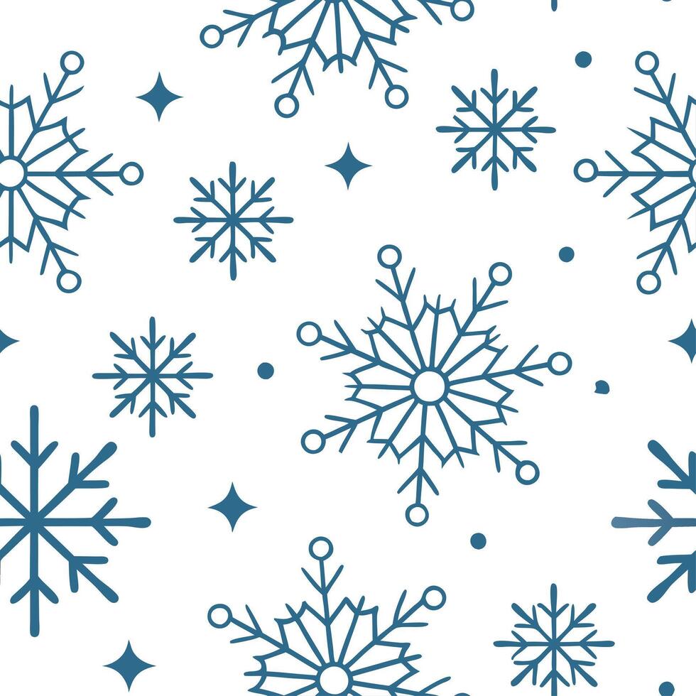 Clean Delicate snowflake motifs seamless tile pattern with shimmering ice crystals and white accents concept as Delicate snowflake motifs adorned with shimmering ice crystals and white a vector