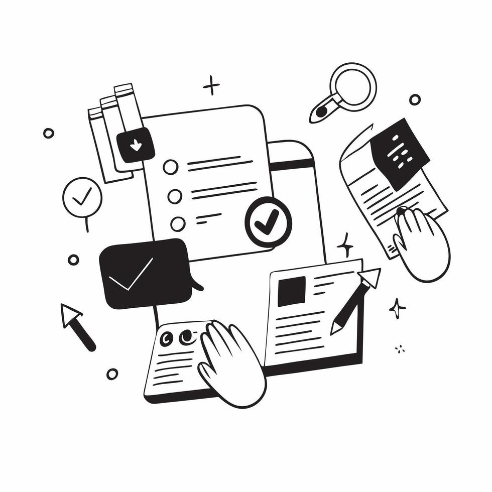 Clean Data privacy PDPA illustration with copy space for business reports concept as A visually appealing data privacy PDPA illustration with copy space designed to enhance business repo Set 4 vector