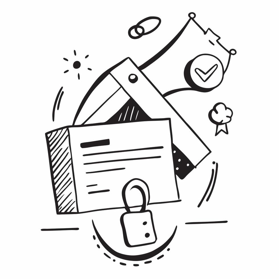 Clean Data privacy PDPA icon with copy space for business presentations concept as A modern data privacy PDPA icon design with generous copy space perfect for enhancing business presenta vector