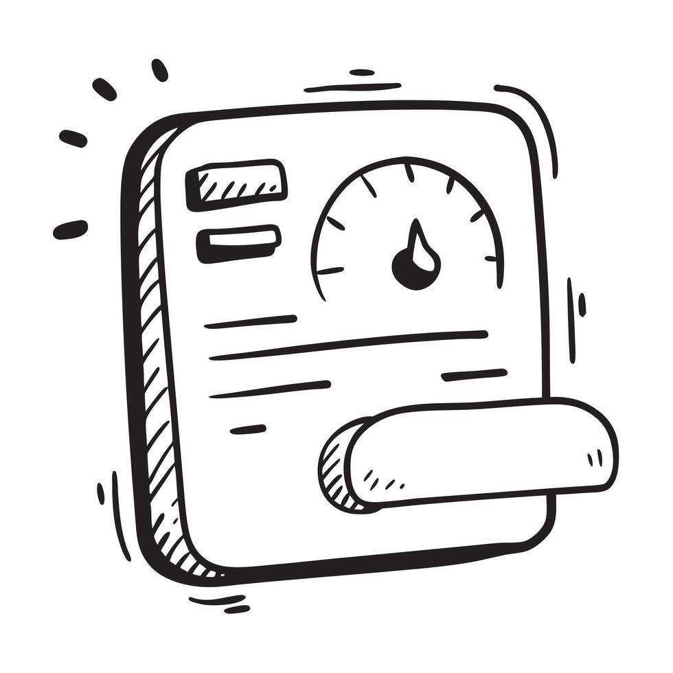 Clean Dashboard icon with copy space on a gray background concept as A image of a dashboard icon with generous copy space on a gray background perfect for automotive and driver th vector