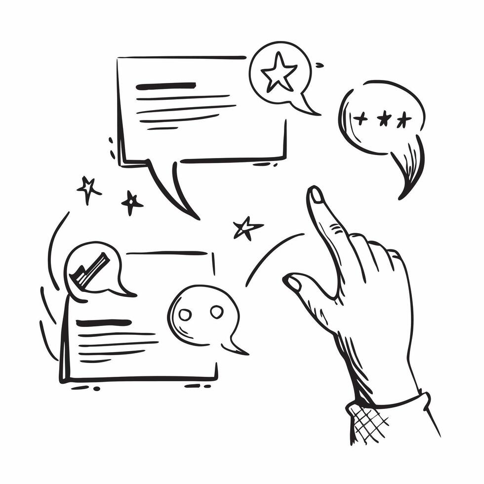 Clean Customer satisfaction illustration with blank area for customizable text concept as A creative depiction of a customer satisfaction illustration featuring a blank area for customiz Set 7 vector