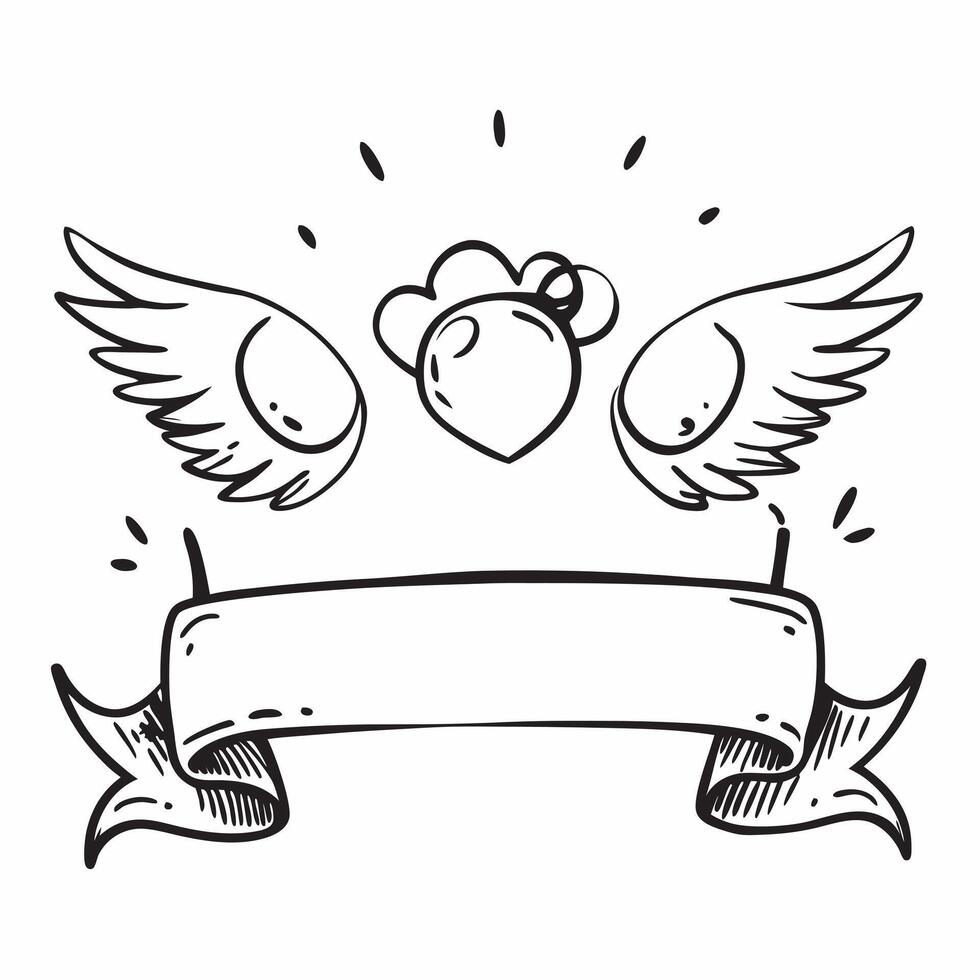 Clean Cupid and wedding rings icon with blank area for personalized messages concept as A customizable cupid and wedding rings icon featuring a blank area for adding personalized message vector