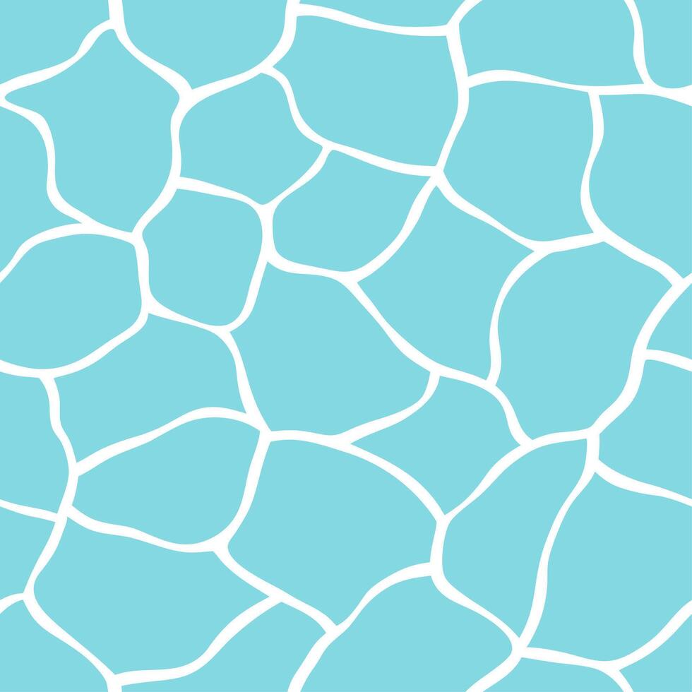 Clean Crystal clear blue water seamless tile pattern with gentle ripples symbolizing beach tranquility concept as Crystal clear blue water with gentle ripples creates a seamless tile pat vector