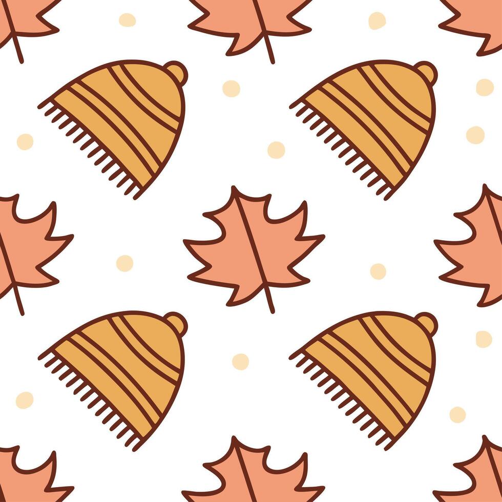 Clean Cozy autumn knitted blanket seamless tile pattern with warm colors and textured details concept as Warm colors and textured knit details create a cozy autumn knitted blanket seamle vector
