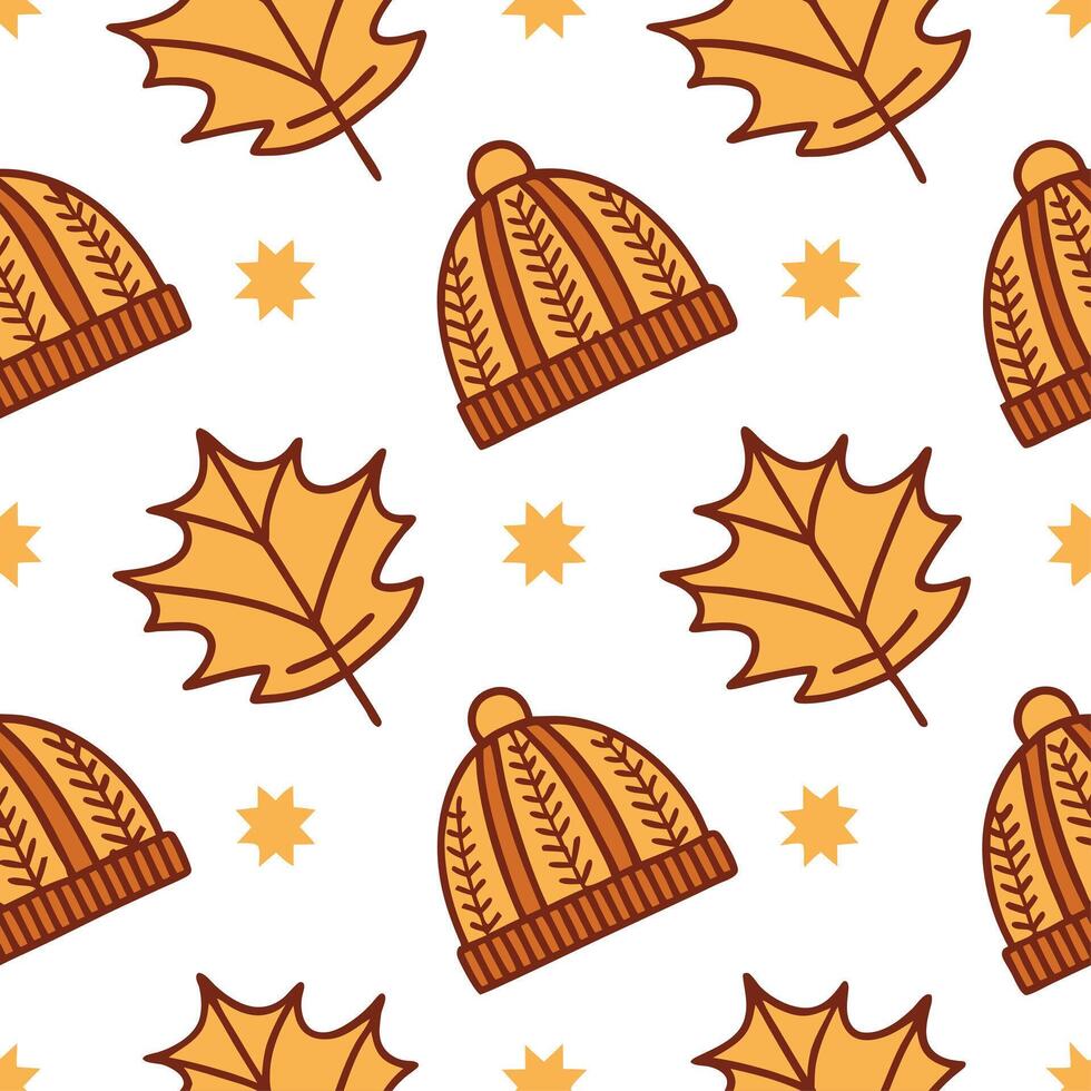 Clean Cozy autumn knitted blanket seamless tile pattern with warm colors and textured details concept as Warm colors and textured knit details create a cozy autumn knitted blanket seamle Set 2 vector