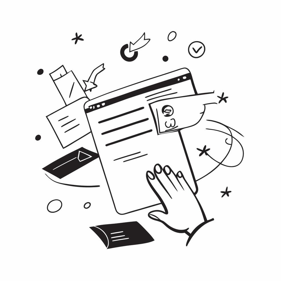 Clean Confidential illustration with copy space for business reports concept as A visually appealing confidential illustration with copy space designed to enhance business reports and pr vector
