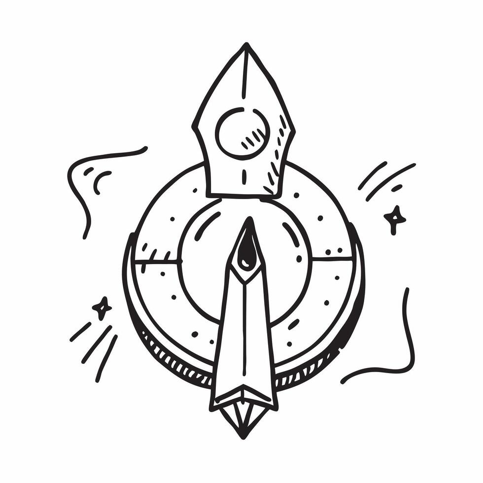 Clean Compass icon with copy space on a blue background concept as A image of a compass icon with ample copy space on a blue background perfect for travel and navigation themed vi Set 2 vector