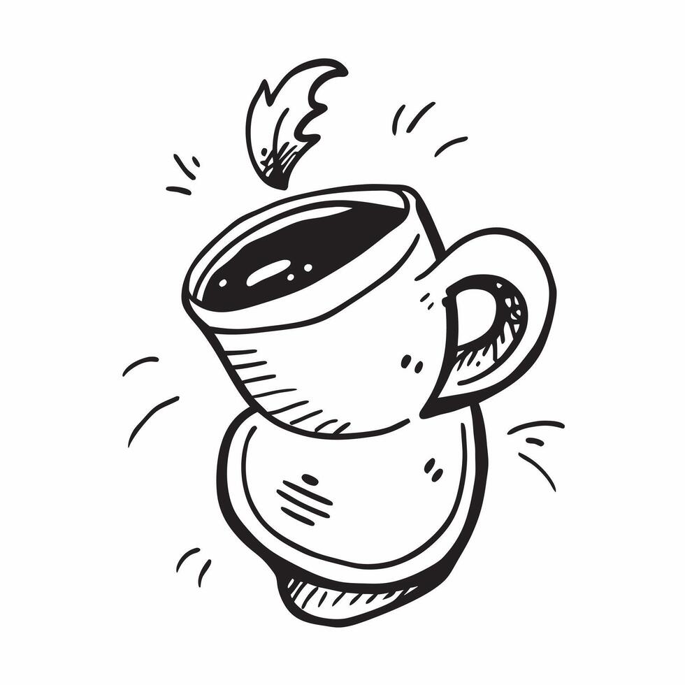 Clean Coffee cup symbol with copy space for print materials concept as A versatile coffee cup symbol with ample copy space suitable for print materials like brochures flyers and posters vector