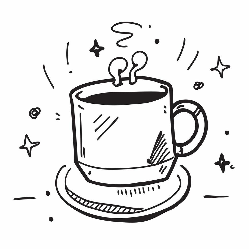 Clean Coffee mug icon with space for text and graphics on a blue background concept as A modern coffee mug icon design featuring space for both text and graphics on a blue background per vector