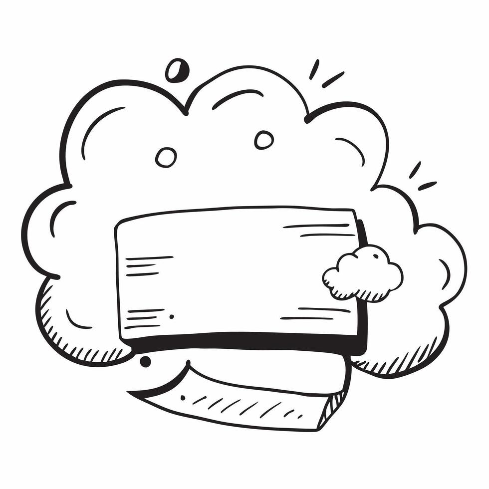 Clean Cloud service symbol with blank area for personalized messages concept as A customizable cloud service symbol featuring a blank area for adding personalized messages making it suit vector