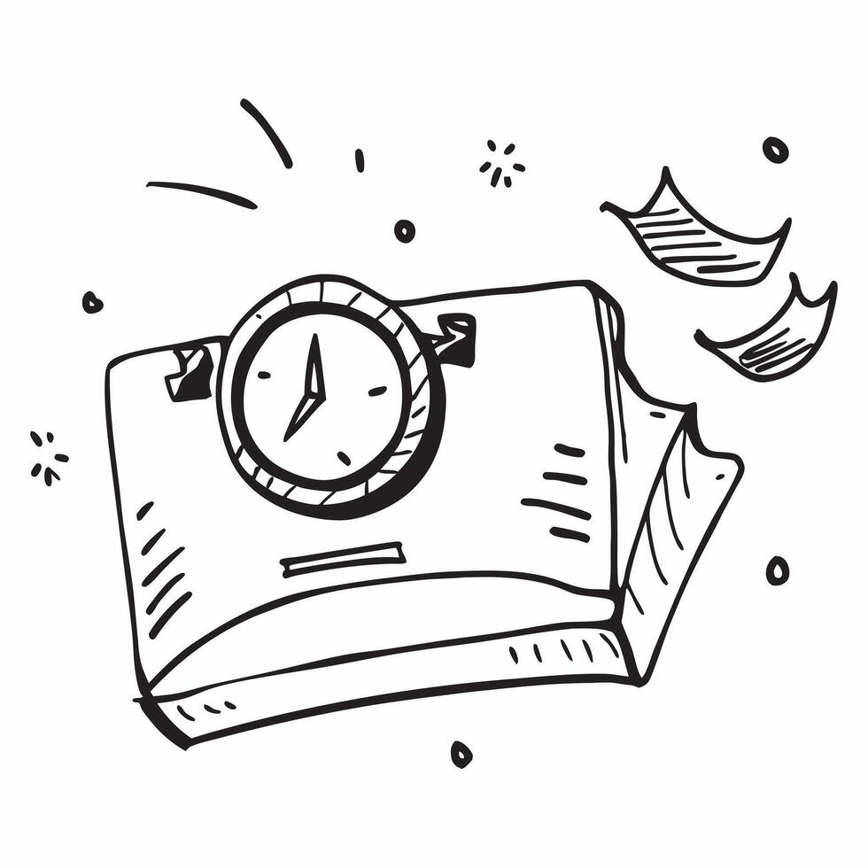 Clean Clock icon with copy space on a white background concept as A image of a clock icon with generous copy space on a white background ideal for business time management and pro vector
