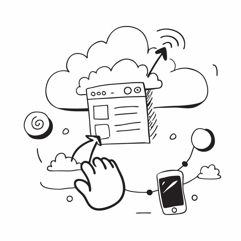 Clean Cloud service icon with copy space for business presentations concept as A modern cloud service icon design with generous copy space perfect for enhancing business presentations an vector